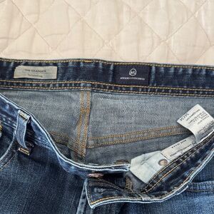 AG Adriano Goldschmied Men's Straight Jeans - Dark Blue